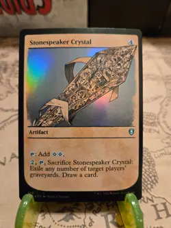 MTG Stonespeaker Crystal Commander Legends Battle for Baldur's Gate Foil NM - Image 1