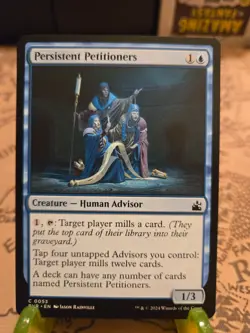 MTG Persistent Petitioners Ravnica Remastered Regular Common NM - Image 1