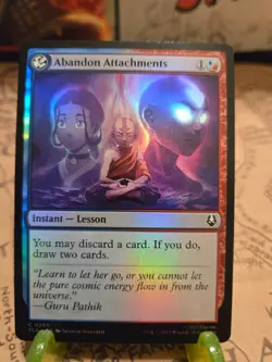 MTG Abandon Attachments Avatar: The Last Airbender Foil Common NM - Image 1