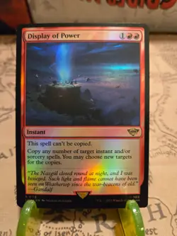 MTG Display of Power the Lord of the Rings Foil Rare NM - Image 1