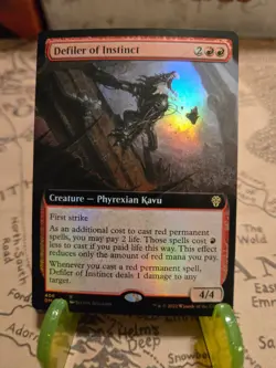 MTG Defiler of Instinct Dominaria United Foil Extended Art Rare NM - Image 1
