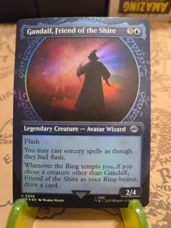 MTG Gandalf, Friend of the Shire the Lord of the Rings Foil Showcase Uncommon NM - Image 1
