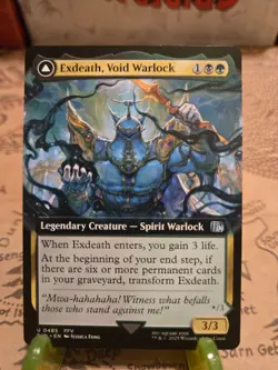 MTG Exdeath, Void Warlock Final Fantasy Extended Art Regular Uncommon NM - Image 1
