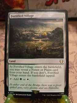MTG Fortified Village Commander: the Lord of the Rings Regular Rare NM - Image 1