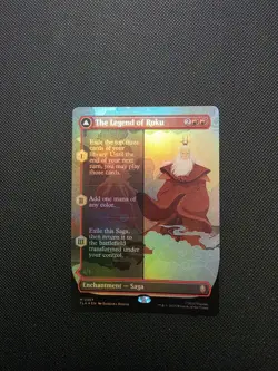 The Legend of Roku FOIL Borderless 357 Avatar TLA MTG Mythic Unplayed Mint M/NM - Image 1