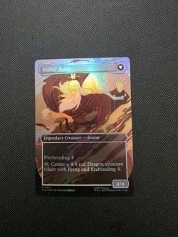 The Legend of Roku FOIL Borderless 357 Avatar TLA MTG Mythic Unplayed Mint M/NM - Image 2