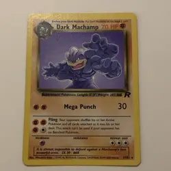 Pokemon Dark Machamp TCG Card 27/82 Non-Holo WOTC - Image 1