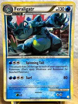 Deck Exclusives Feraligatr (Cosmos Holo) 20/123 Holo Holo Rare Pokemon MP/HP - Image 1