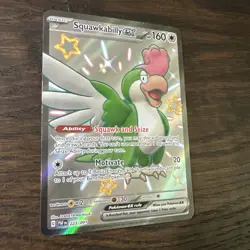 Squawkabilly ex 223/091 Sv: Paldean Fates Full Art Shiny Holo Pokemon - Image 3