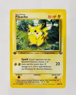 Pikachu 60/64 First Edition Jungle Pokemon Card Mint Possible PSA - Image 2
