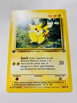 Pikachu 60/64 First Edition Jungle Pokemon Card Mint Possible PSA - Image 3