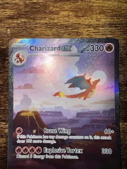 Pokemon Charizard ex 199/165 Special Illustration Rare Holo Scarlet & Violet 151 - Image 2