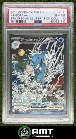 Kingdra ex PSA 10 2024 Pokemon Scarlet Violet Black Star Promos Illustration 131 - Image 1