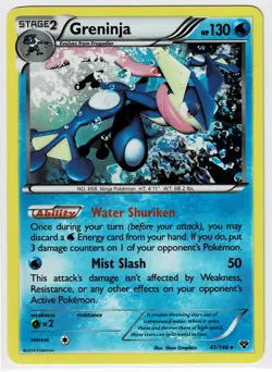 Greninja 41/146 Pokemon XY Base Set Holo Rare MP - Image 1