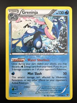 Greninja 41/146 Pokemon XY Base Set Holo Rare MP - Image 3