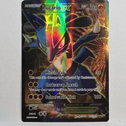 2014 Lucario EX Pokemon TCG 107/111 XY—Furious Fists Ultra Rare Holo HP 180 - Image 1