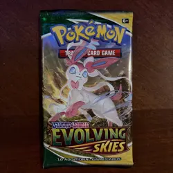1X Pokemon SWSH Evolving Skies Booster Pack SEALED - Image 1