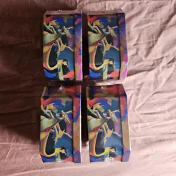 Pokemon TCG Mega Charizard Ex X & Y Tins x4 🔥FACTORY PRISTINE 🚀 FREE SHIPPING - Image 4