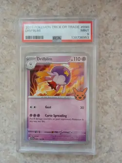 Pokemon PSA 9 Lot of 4 Pikachu Gengar Drifblim & Mismagius in Sequential Order - Image 5