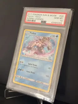 2017 POKEMON SUN & MOON SHINING LEGENDS #24 PALKIA-HOLO PSA 10 - Image 2