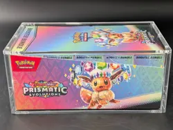 Pokemon SV8.5 Prismatic Evolutions Sealed Booster Bundle Display W/Acrylic Case - Image 4