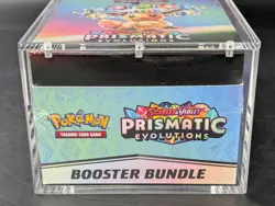 Pokemon SV8.5 Prismatic Evolutions Sealed Booster Bundle Display W/Acrylic Case - Image 5