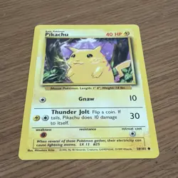 1999 Pokemon Base Set Pikachu 58/102 Yellow Cheeks LP/NM - Image 1