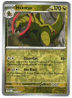 Haxorus 070/086 Reverse Holo SV: Black Bolt English Pokemon NM - Image 1