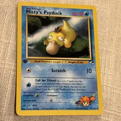 Pokemon TCG Misty's Psyduck Gym Challenge 1st Edition 54/132 Uncommon LP - Image 1