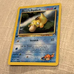 Pokemon TCG Misty's Psyduck Gym Challenge 1st Edition 54/132 Uncommon LP - Image 2