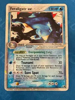 Feraligatr ex 103/115 Unseen Forces Holo Ultra Rare Pokemon TCG Nintendo LP - Image 1