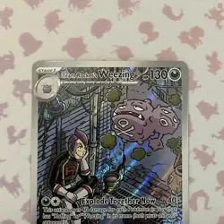 Team Rocket's Weezing 199/182 Illustration Rare Pokemon TCG Destined Rivals - Image 2