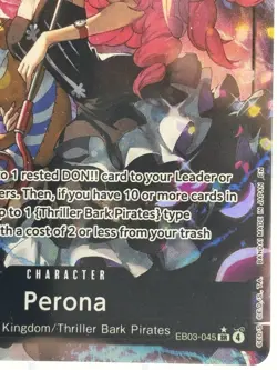 Bandai Perona EB03-045 Super Rare Foil Heroines Edition One Piece CCG - Image 5