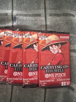 One Piece Carrying On His Will OP-13 Booster Packs Lot English Of 13 Packs - Image 4