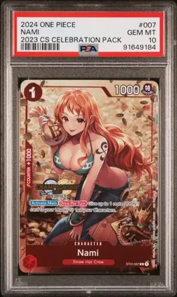 One Piece Nami CHAMPIONSHIP 2023 CELEBRATION PACK PSA 10 - Image 1