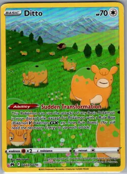 Ditto GG22/GG70 Crown Zenith: Galarian Gallery - Pokemon Card - NM - Image 1