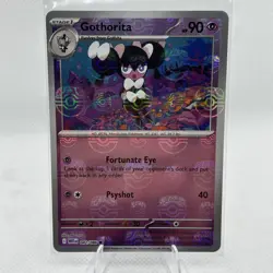 Pokemon Gothorita TCG Card White Flare Sv: 042/086 Master Ball Reverse Holo NM - Image 1