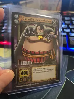 Bandai One Piece CCG Card Butchie The Mighty Meowban Brothers Holo Quest Begins - Image 1