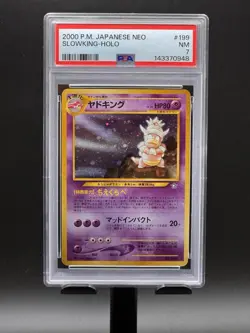 PSA 7 Slowking 199 Japanese Neo Pokemon Card 2000 US Seller - Image 3