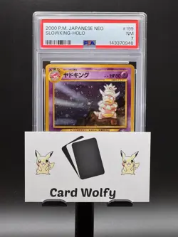 PSA 7 Slowking 199 Japanese Neo Pokemon Card 2000 US Seller - Image 5