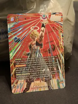 Gogeta SCR FB09-122 Secret Rare ⭐ Alternate Art Dual Evolution Dragon Ball Card - Image 3
