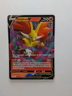 Delphox V - 027/196 - Pokemon Lost Origins Sword & Shield Ultra Rare Card NM - Image 1