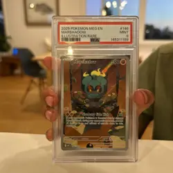 Pokemon TCG Marshadow Mega Evolution Illustration Rare Card 146/132 PSA 9 - Image 1
