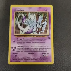 Pokemon Mewtwo 12/53 Wotc Promo Regular Card 1999 English Damaged - Image 1