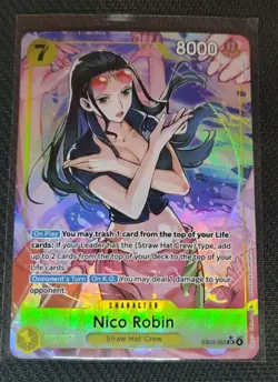 Nico Robin EB03-055 SR Parallel Alt Art One Piece Card Game - Image 1