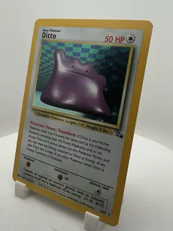 Pokemon TCG Fossil Ditto 3/62 Holo Rare Basic 50 HP English Card - NM - Clean! - Image 4
