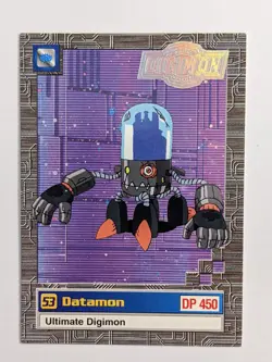 53 Datamon 15 of 32 Ultimate Digimon 1999 Digimon CCG Card NM - Image 1