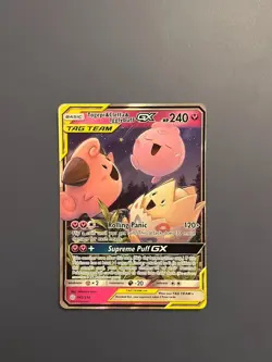 Pokemon TCG Togepi Cleffa Igglybuff Tag Team GX Cosmic Eclipse Holo Card 143/236 - Image 1