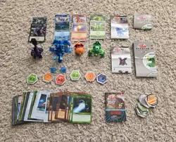 Bakugan Armored Batrix & Ramparian Ultra Baku 4 Balls 47 Cards 19 Tiles And More - Image 1