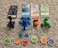Bakugan Armored Batrix & Ramparian Ultra Baku 4 Balls 47 Cards 19 Tiles And More - Image 2